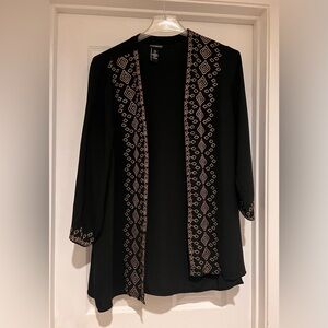 🟢Black Jacket/Blazer with a Beautiful Embroidered Design